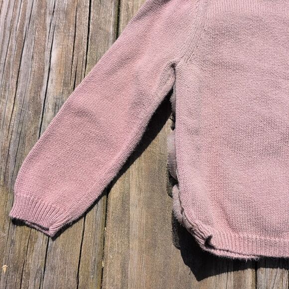 Baby Gap 18-24 Months Brown Rose Ruffle Button Front Cardigan - Picture 7 of 8